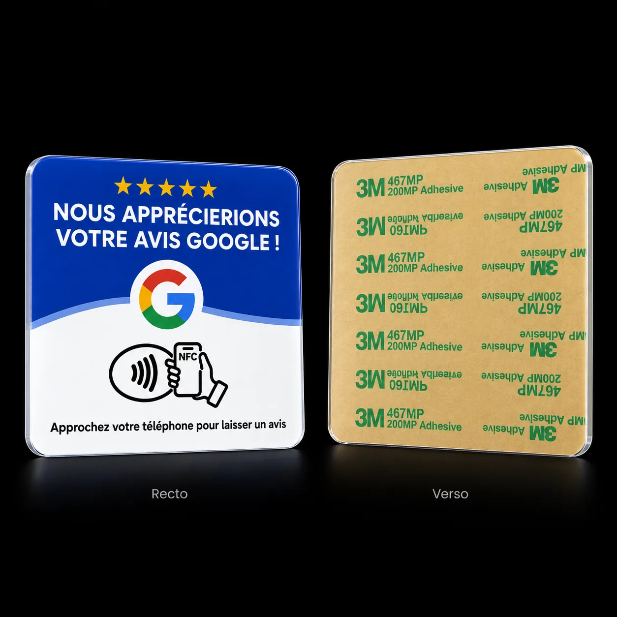 Plaque NFC — Version française