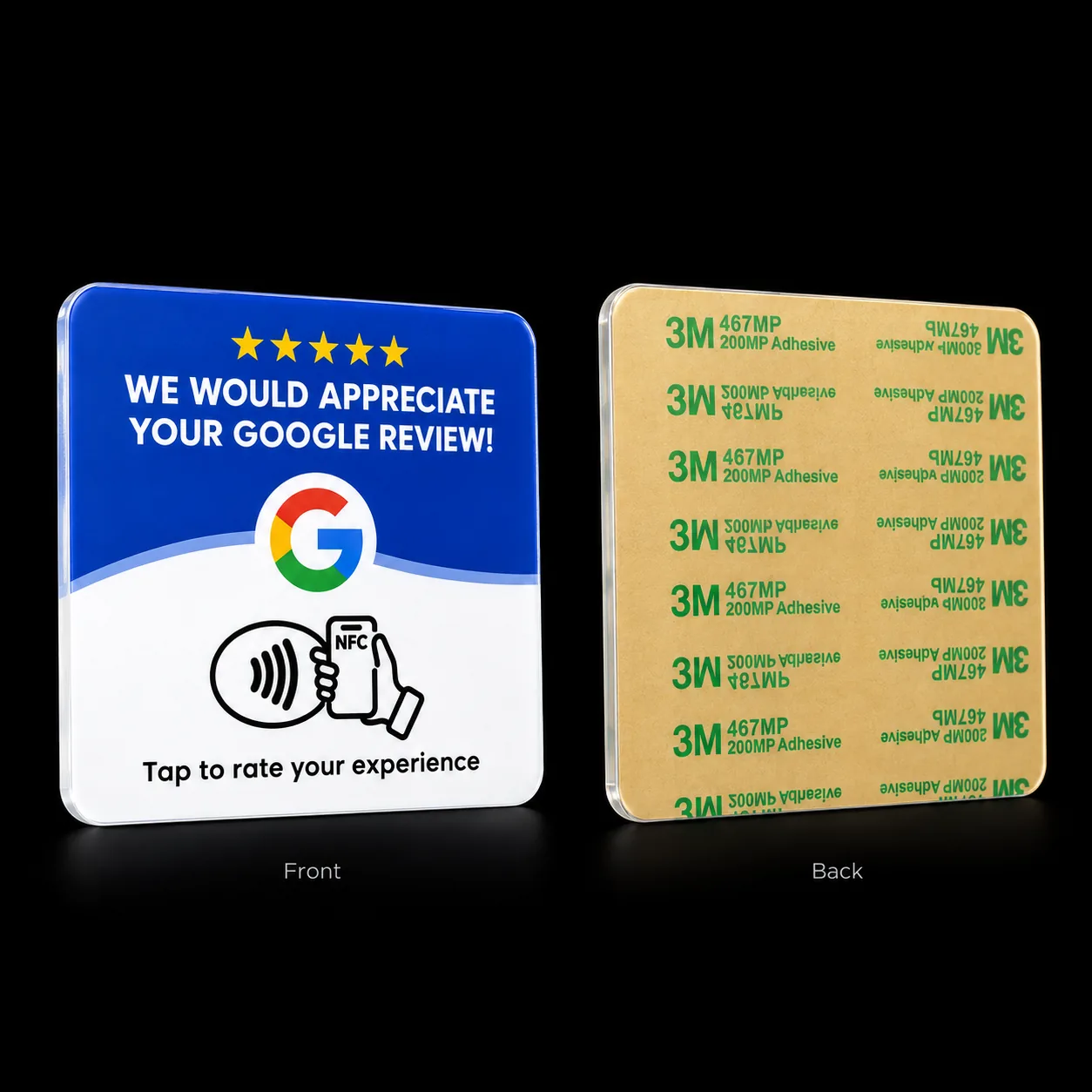 Plaque NFC — English version